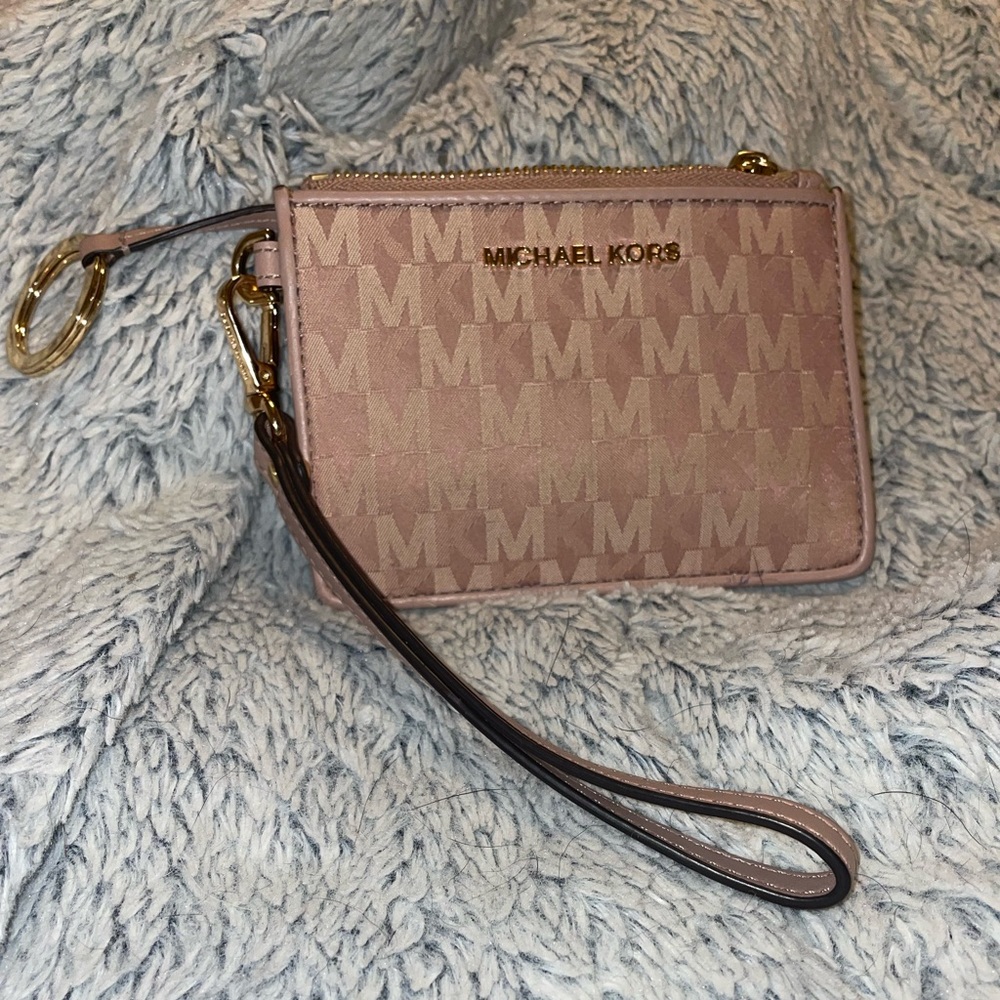 Michael Kors coin purse with key chain